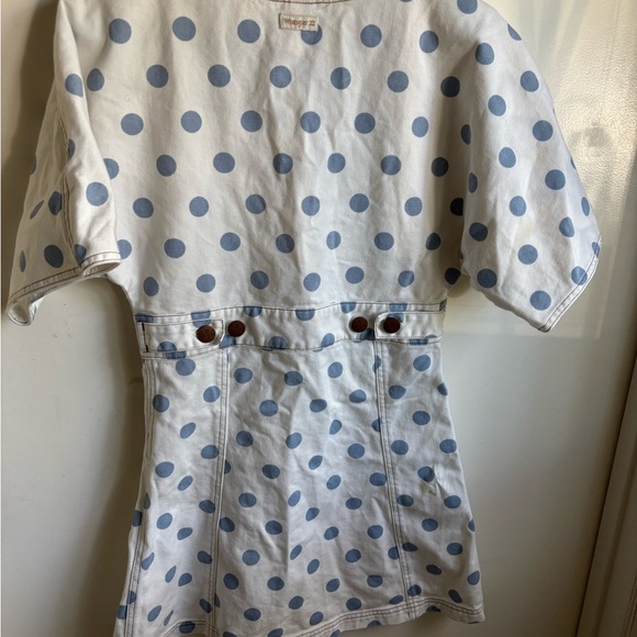 Billabong White and Blue Ruched Sundress - Picture 5 of 6